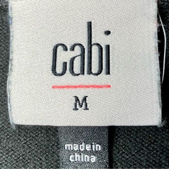 CAbi Union Lace V Neck Dolman Sleeve Sweater in Dark Black Women’s M - Picture 5 of 7